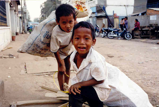 sběrači v Phonpenhu